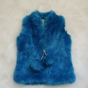 Girls faux fur vest